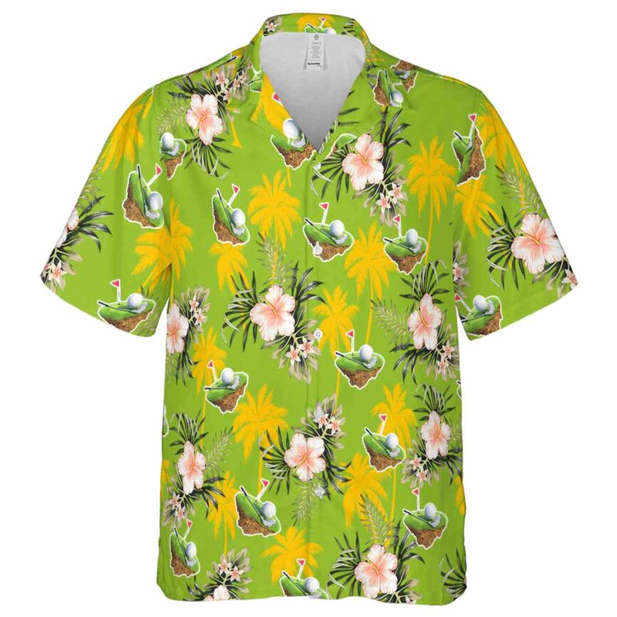 Golf Hibiscus Palm Hawaiian Shirt Fashion forward