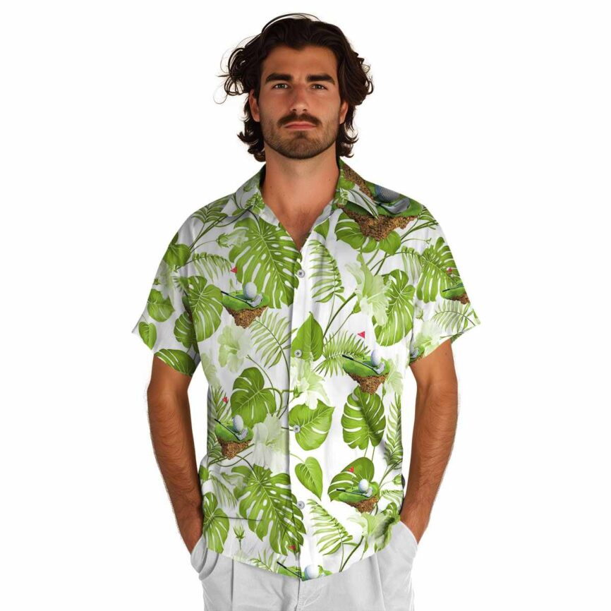 Golf Leaf Pattern Hawaiian Shirt New Arrival