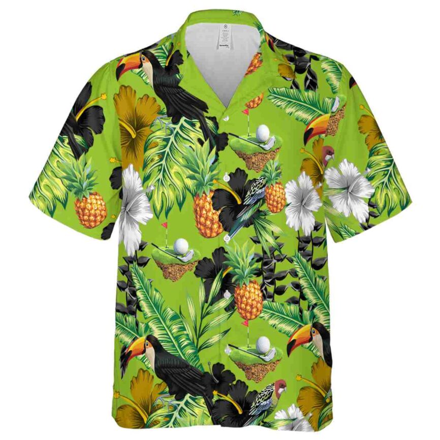 Golf Leafy Toucan Hawaiian Shirt Fashion forward