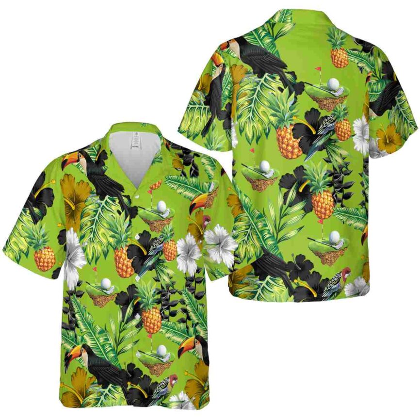 Golf Leafy Toucan Hawaiian Shirt Premium grade