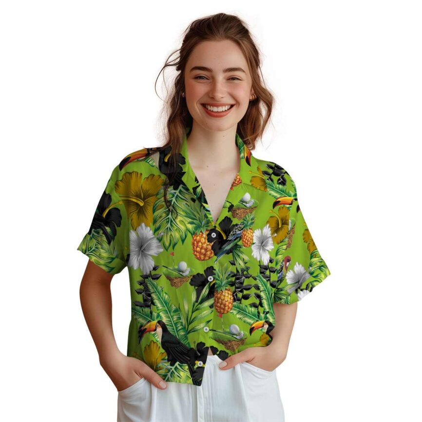Golf Leafy Toucan Hawaiian Shirt Top rated