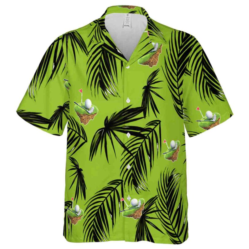Golf Monochrome Palm Hawaiian Shirt Fashion forward