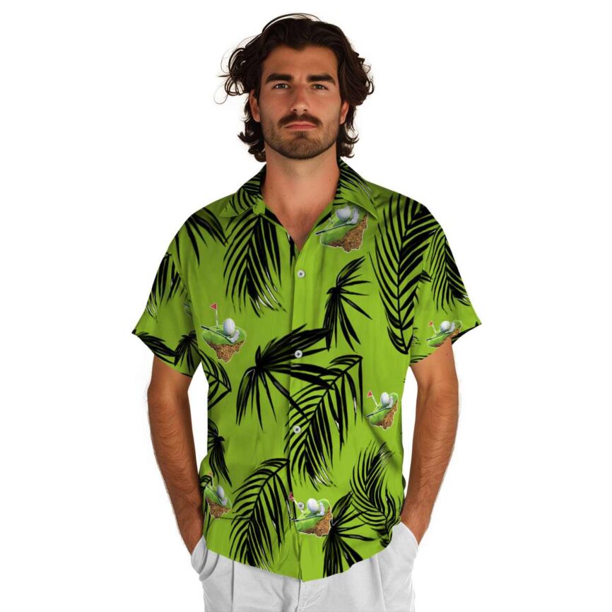 Golf Monochrome Palm Hawaiian Shirt New Arrival