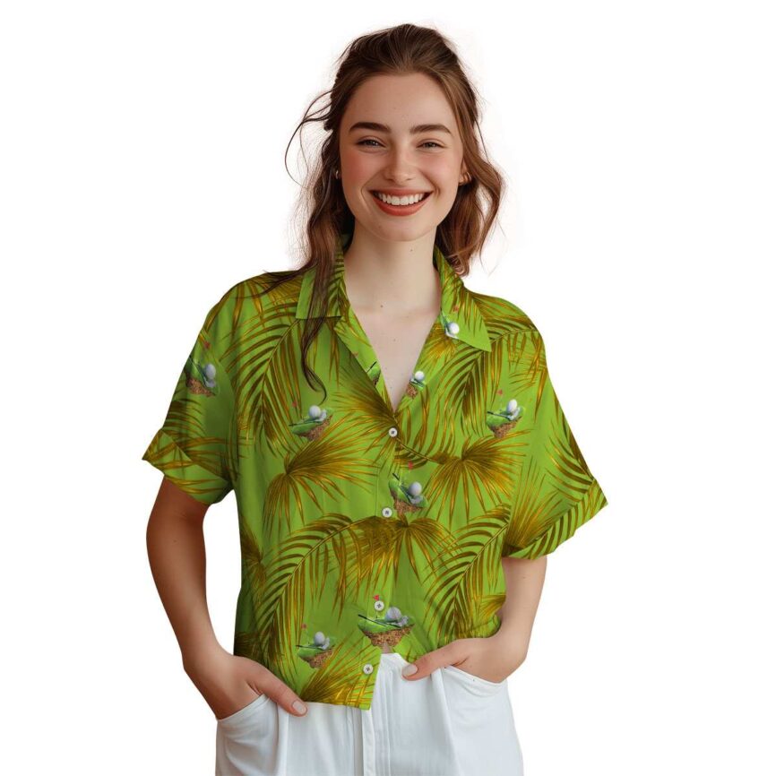 Golf Palm Frond Hawaiian Shirt Top rated