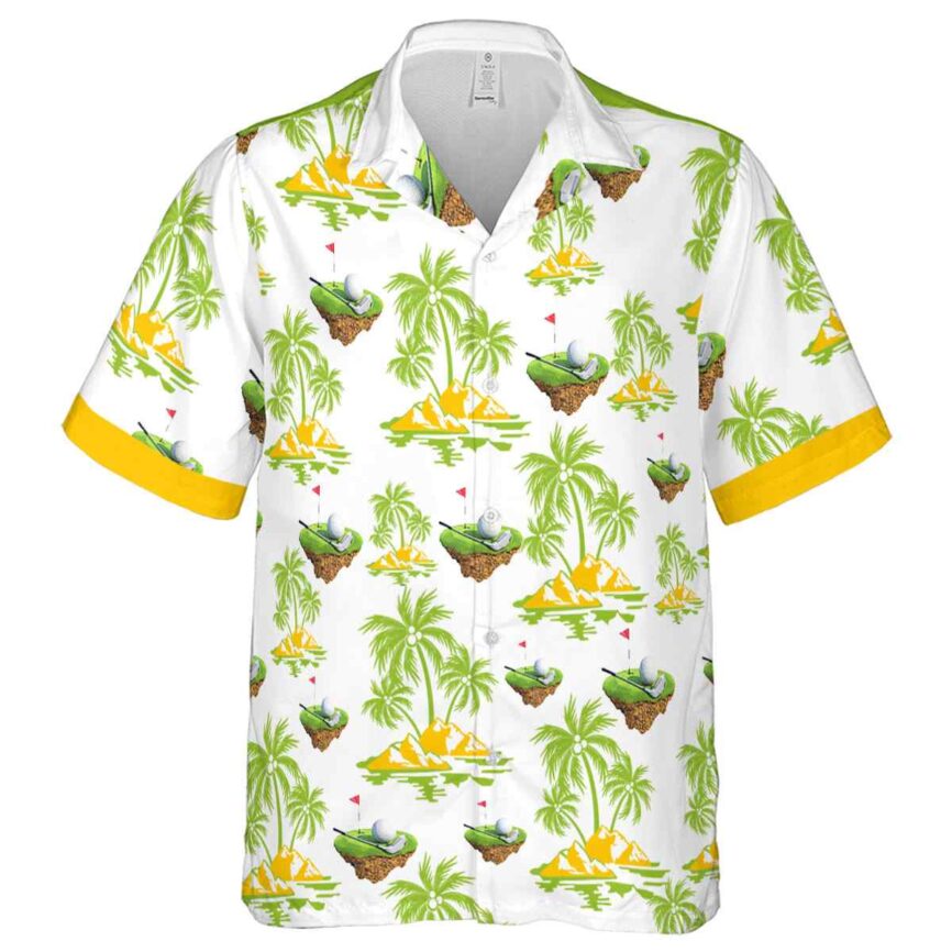 Golf Palm Island Graphic Hawaiian Shirt Fashion forward