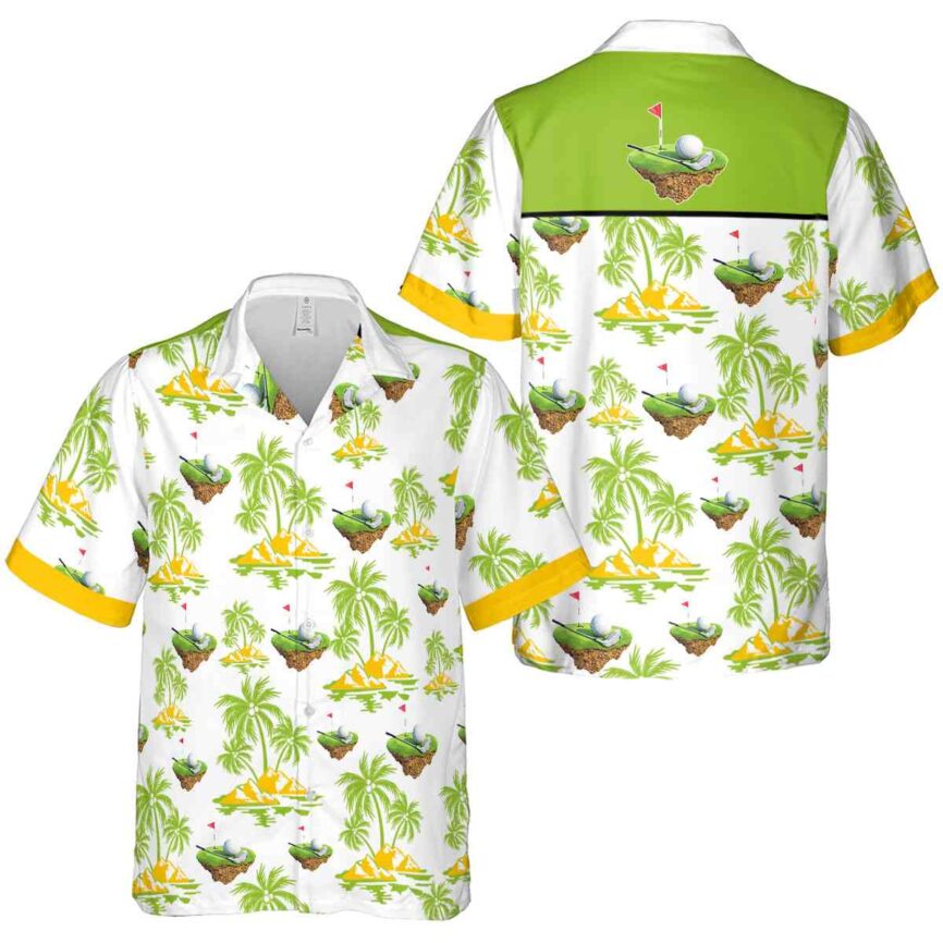 Golf Palm Island Graphic Hawaiian Shirt Premium grade
