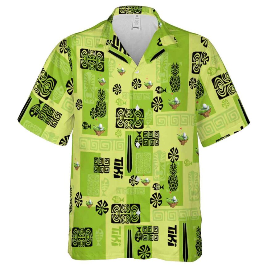 Golf Tiki Motifs Hawaiian Shirt Fashion forward
