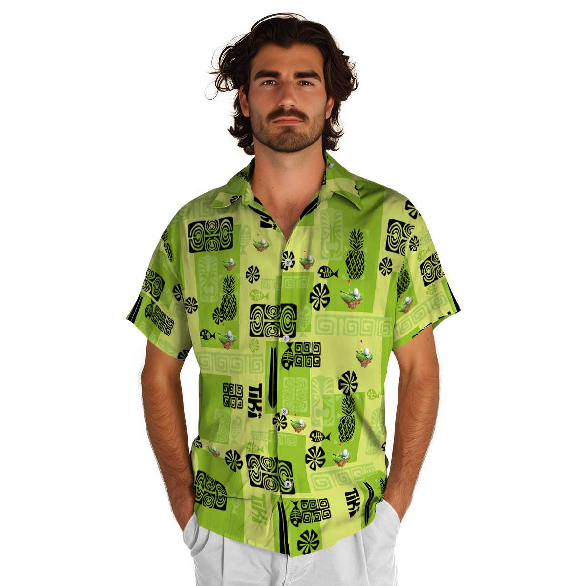 Golf Tiki Motifs Hawaiian Shirt New Arrival Golf Tiki Motifs Hawaiian Shirt New Arrival