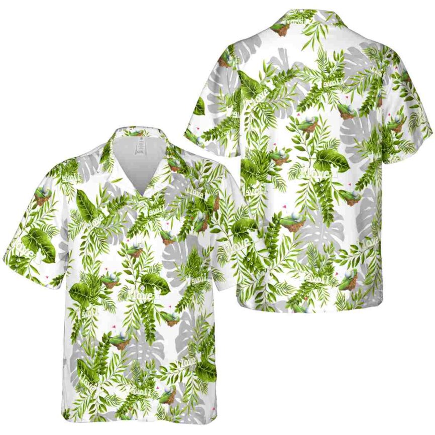 Golf Tropical Fronds Hawaiian Shirt Premium grade