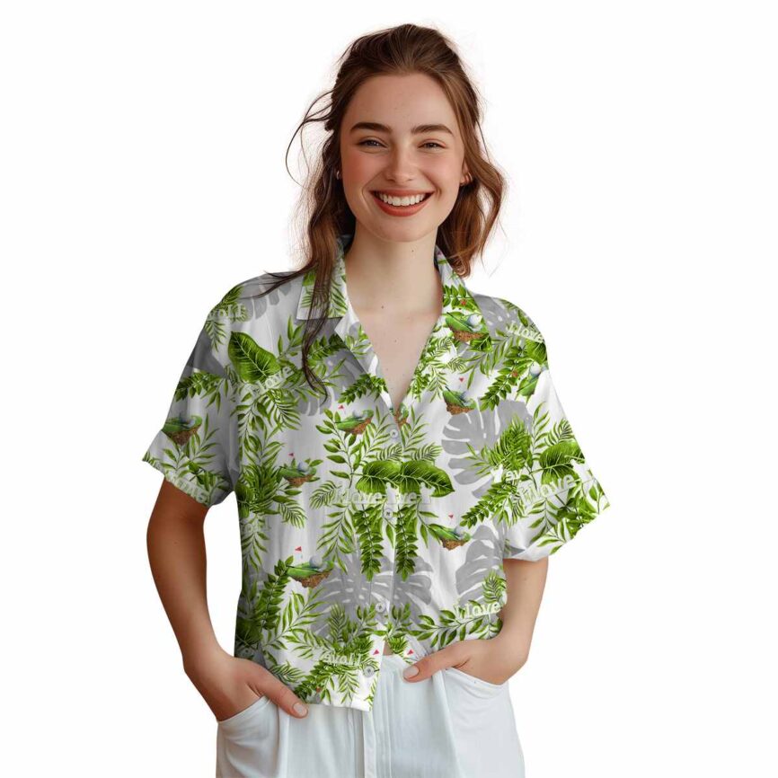 Golf Tropical Fronds Hawaiian Shirt Top rated