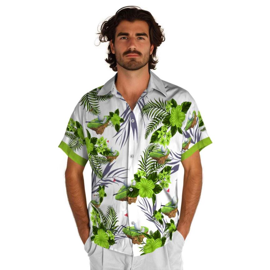 Golf US Flag Floral Hawaiian Shirt New Arrival