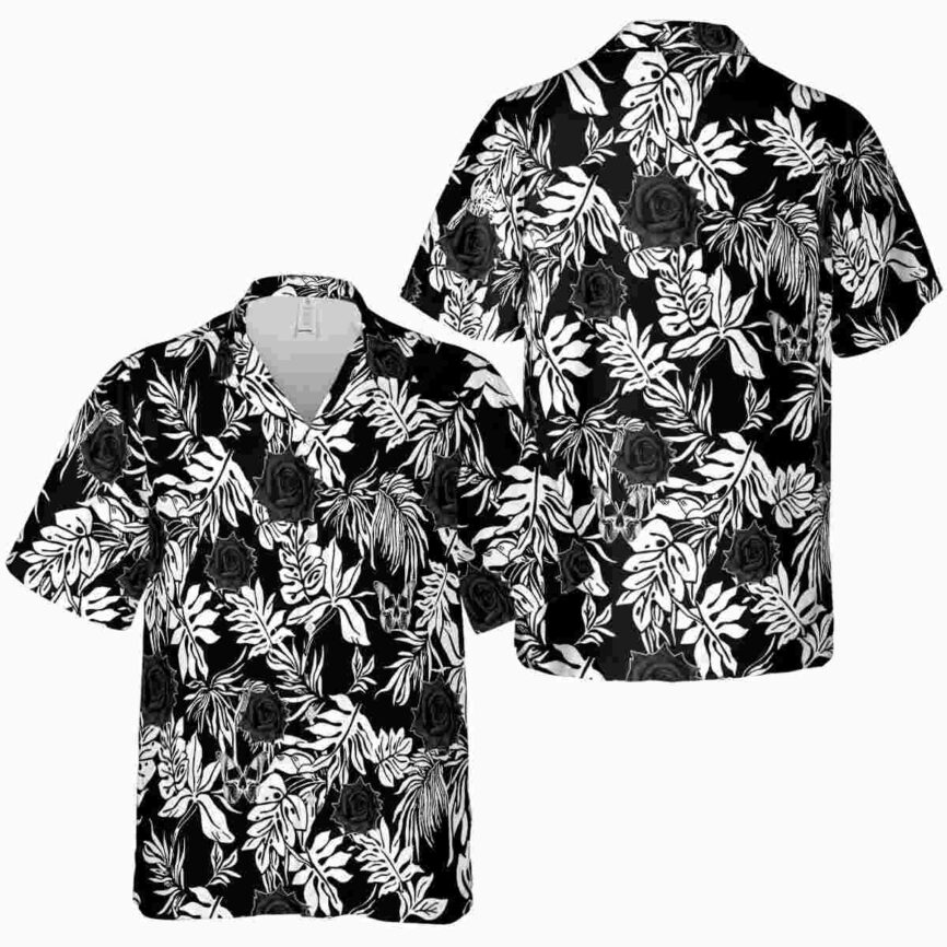 Goth Bold Foliage Hawaiian Shirt Premium grade