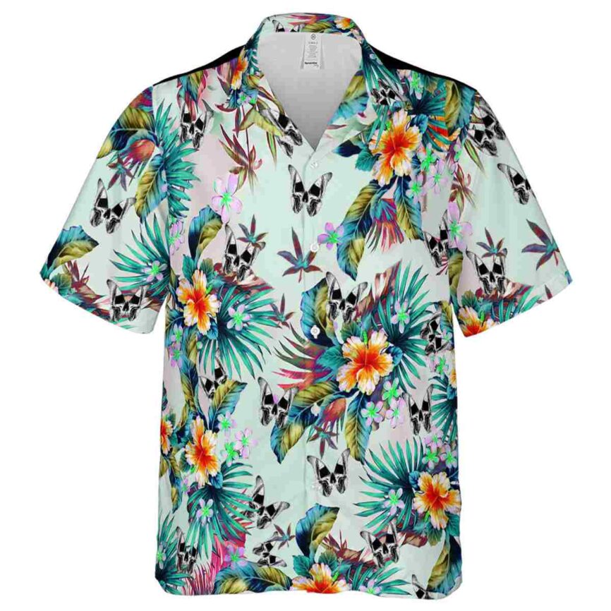 Goth Floral Burst Hawaiian Shirt Fashion forward