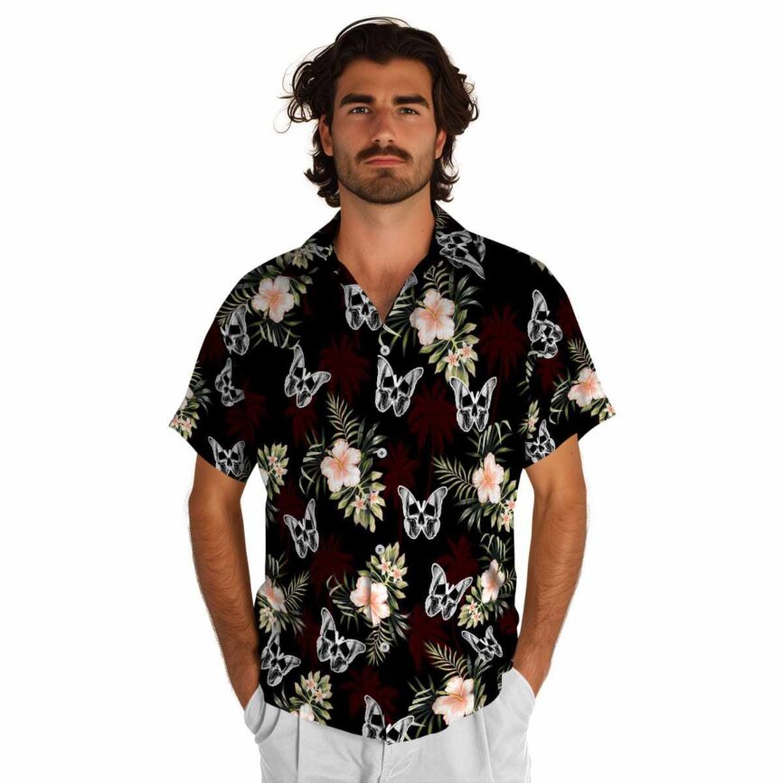 Goth Hibiscus Palm Hawaiian Shirt New Arrival