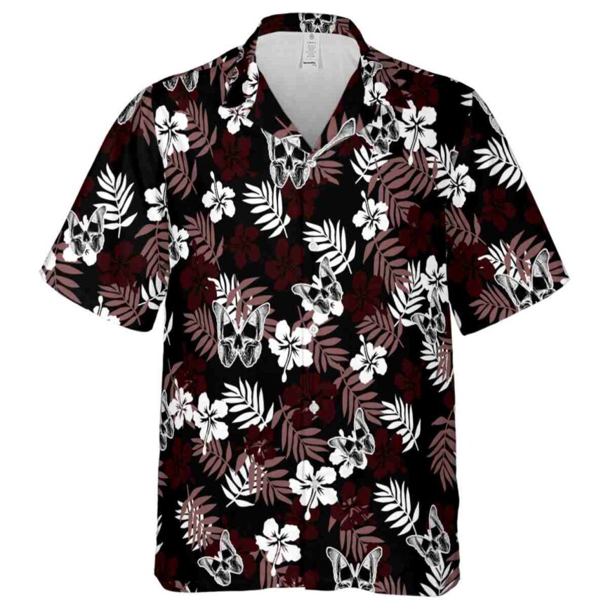 Goth Leafy Hibiscus Hawaiian Shirt Fashion forward