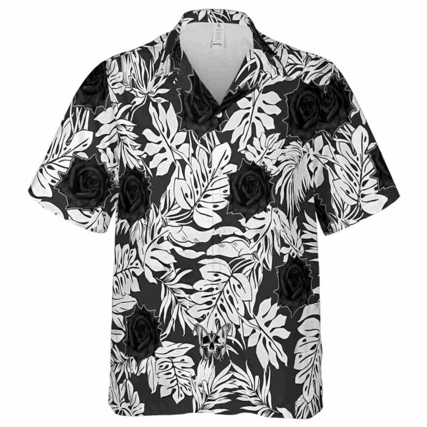 Goth Monstera Foliage Hawaiian Shirt Fashion forward
