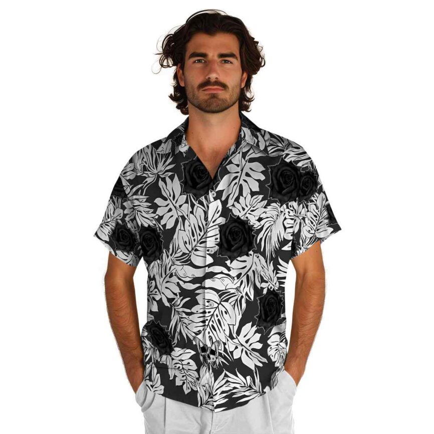 Goth Monstera Foliage Hawaiian Shirt New Arrival