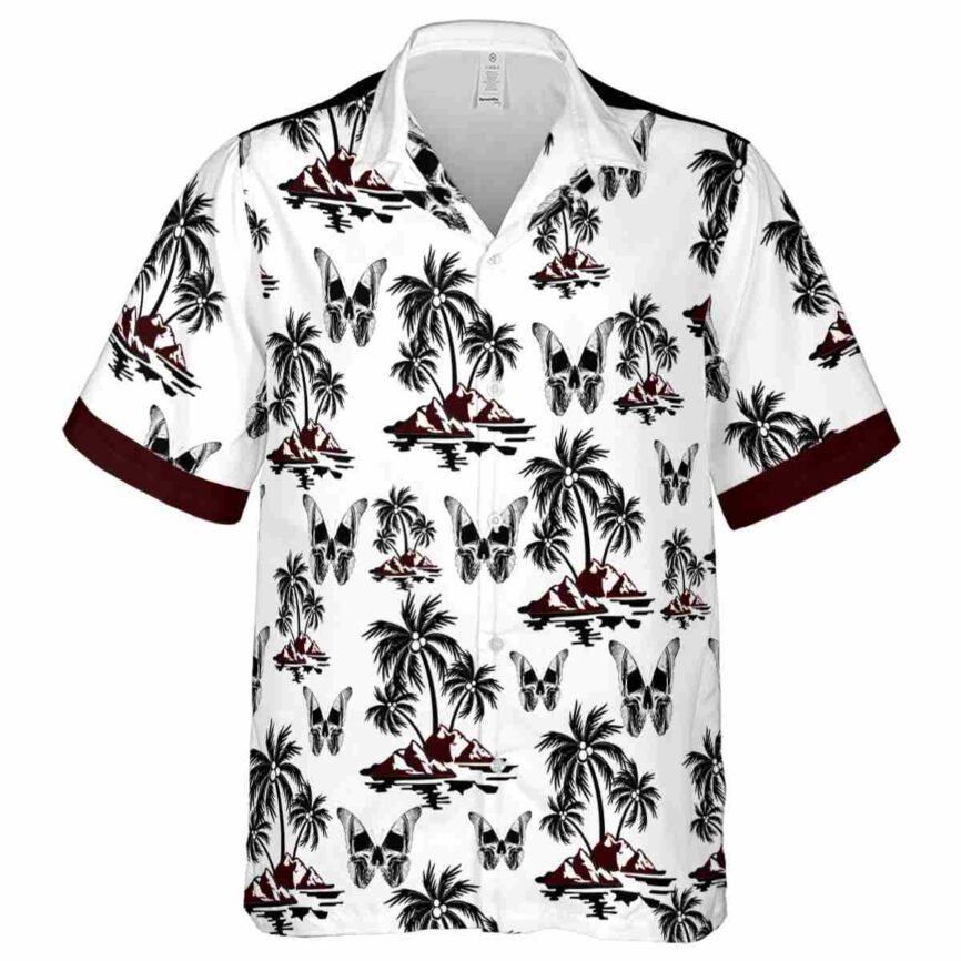 Goth Palm Island Graphic Hawaiian Shirt Fashion forward