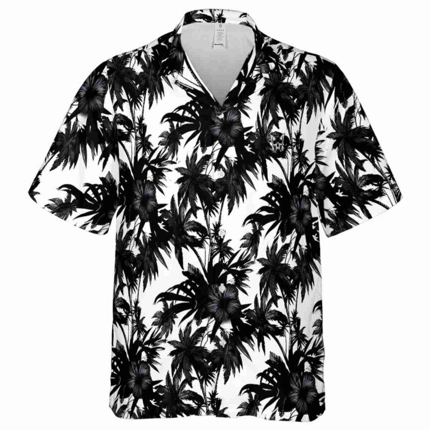Goth Palm Print Hawaiian Shirt Fashion forward