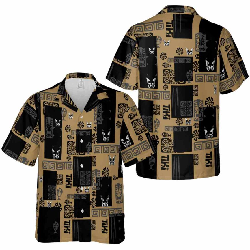 Goth Tiki Motifs Hawaiian Shirt Premium grade