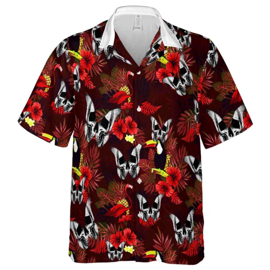 Goth Tropical Bird Hawaiian Shirt Fashion forward