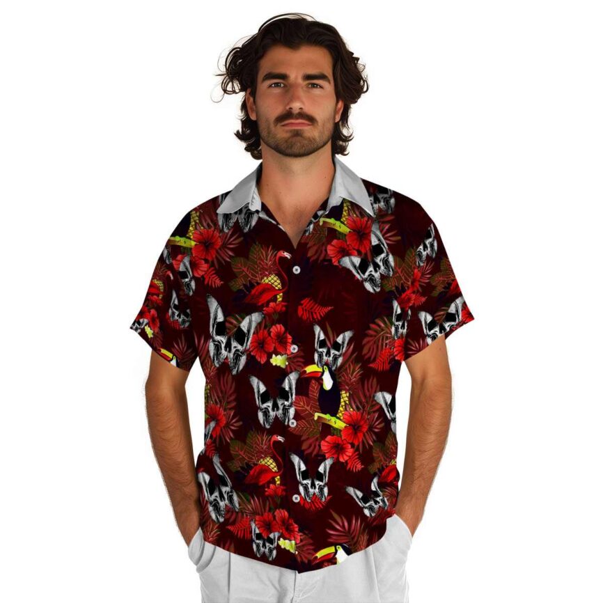 Goth Tropical Bird Hawaiian Shirt New Arrival