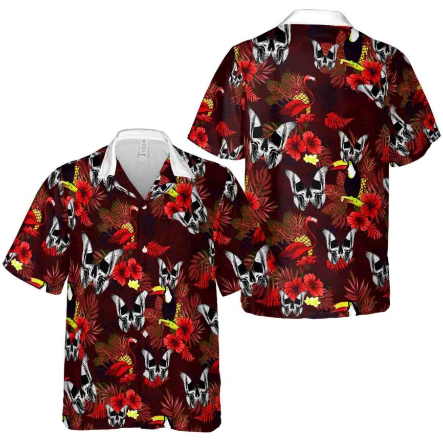Goth Tropical Bird Hawaiian Shirt Premium grade
