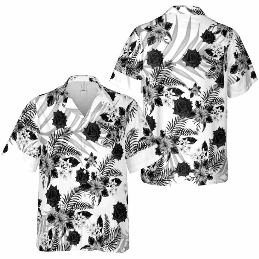 Goth Tropical Blossom Hawaiian Shirt Premium grade