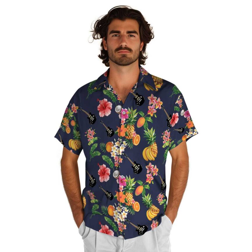 Guitar Fruit Pattern Hawaiian Shirt New Arrival