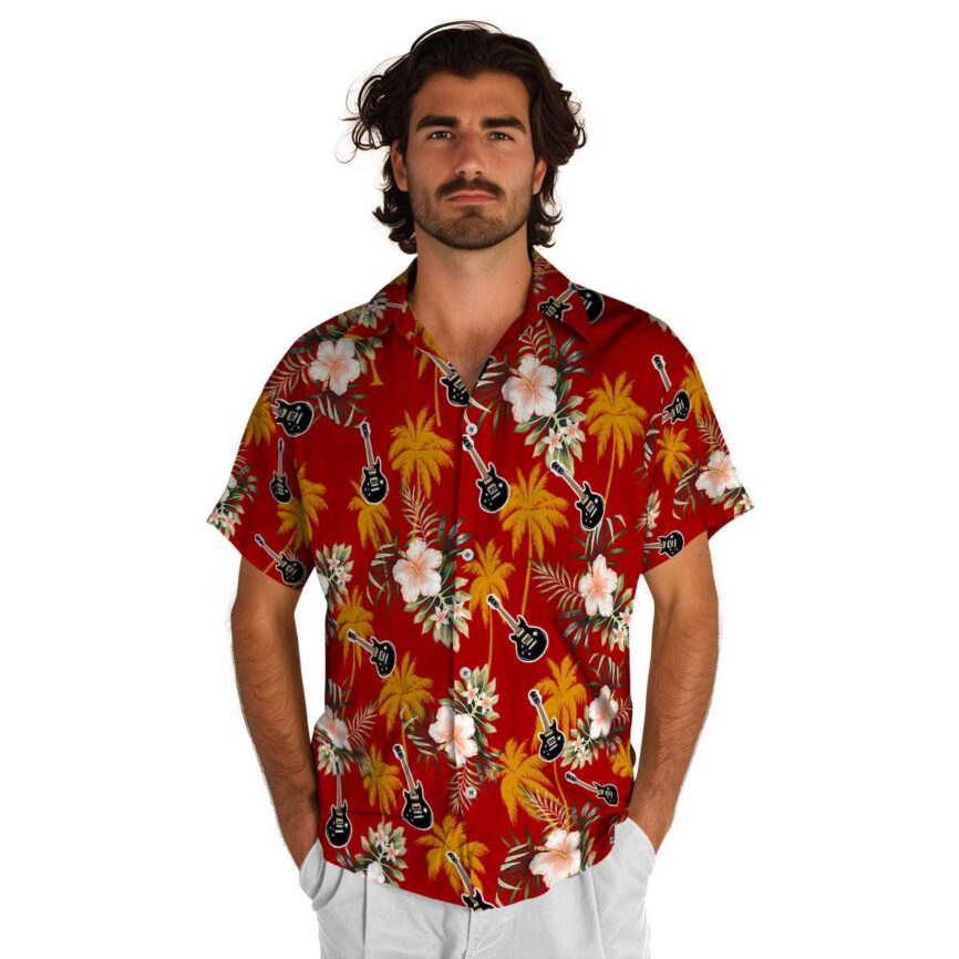 Guitar Hibiscus Palm Hawaiian Shirt New Arrival