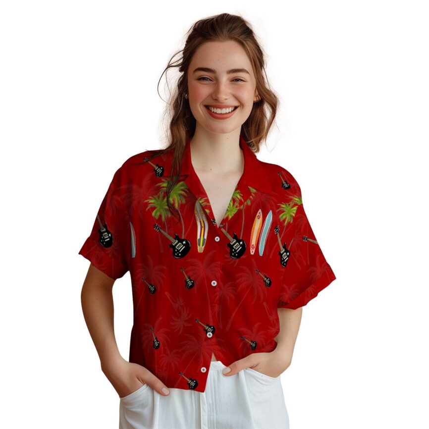 Guitar Island Theme Hawaiian Shirt Top rated