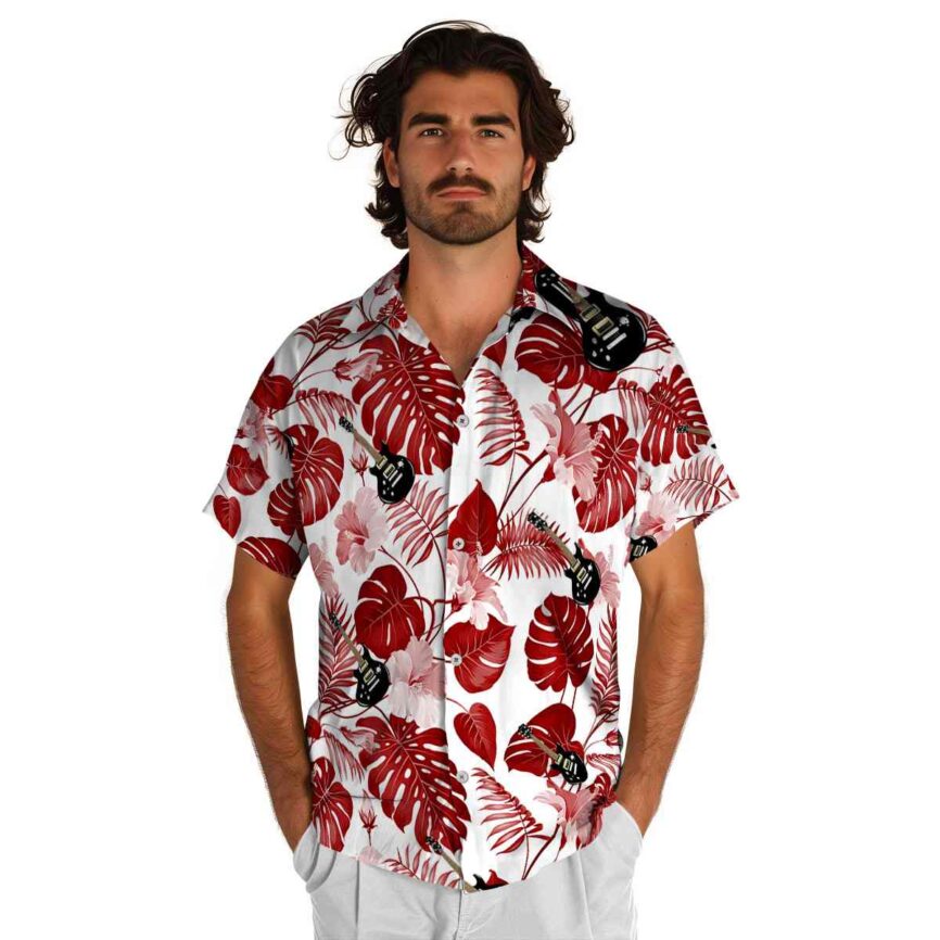 Guitar Leaf Pattern Hawaiian Shirt New Arrival