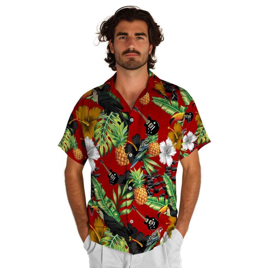 Guitar Leafy Toucan Hawaiian Shirt New Arrival