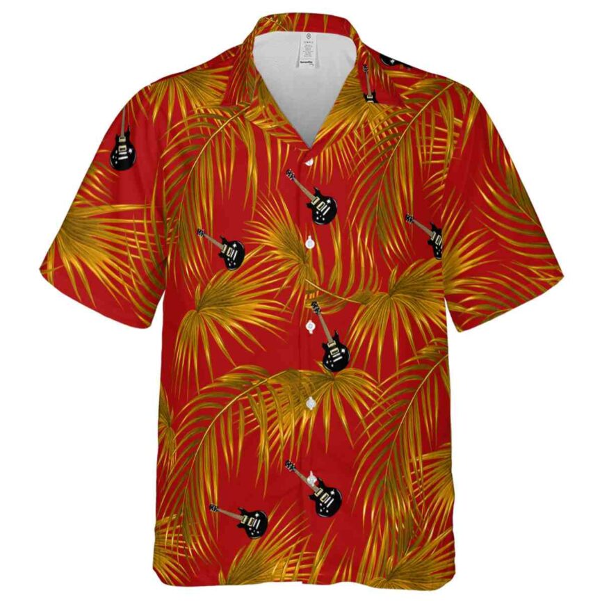 Guitar Palm Frond Hawaiian Shirt Fashion forward