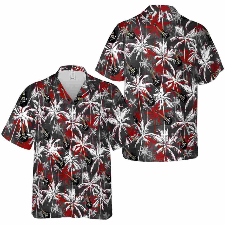 Guitar Palm Themed Hawaiian Shirt Premium grade