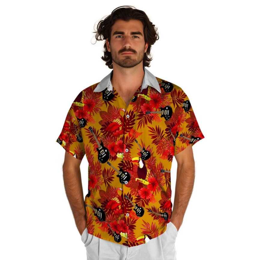 Guitar Tropical Bird Hawaiian Shirt New Arrival
