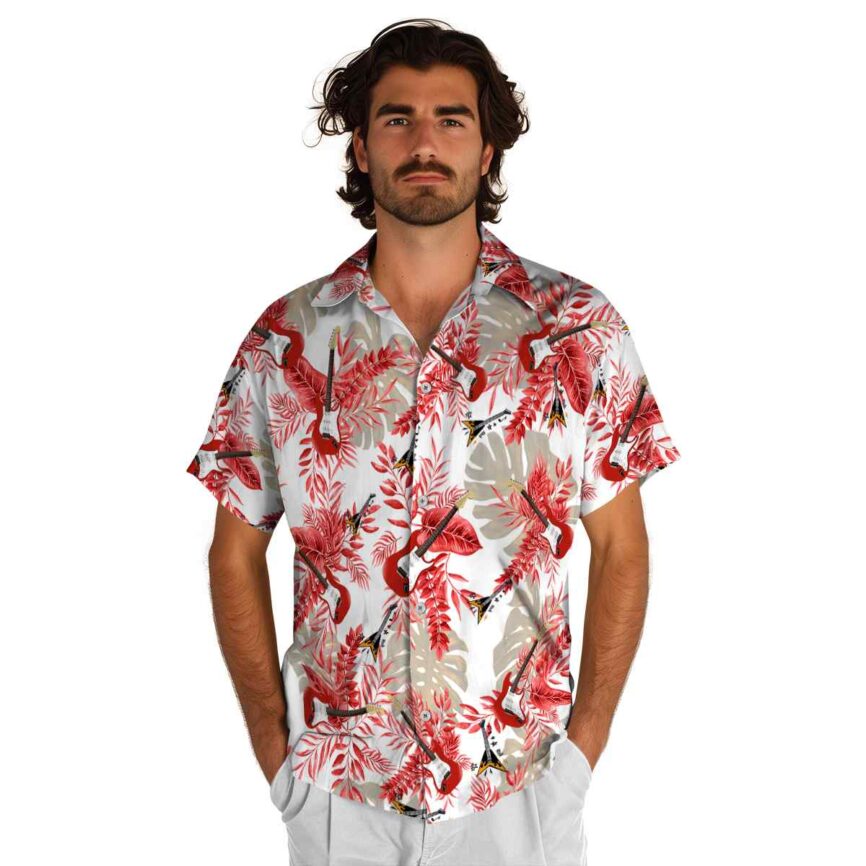 Guitar Tropical Fronds Hawaiian Shirt New Arrival