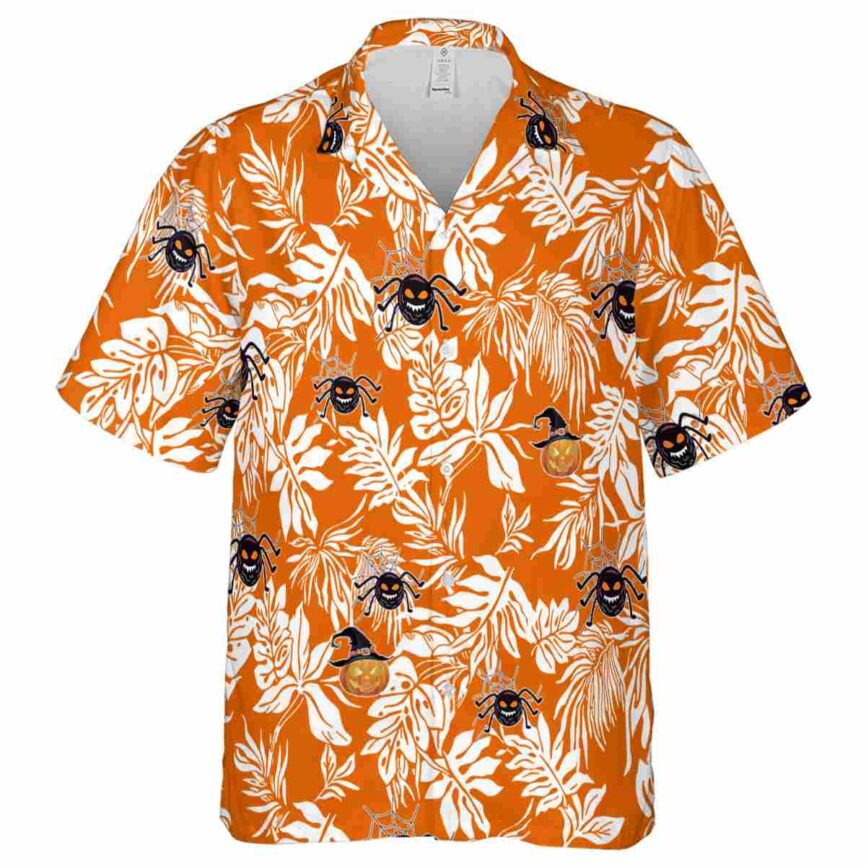 Halloween Bold Foliage Hawaiian Shirt Fashion forward