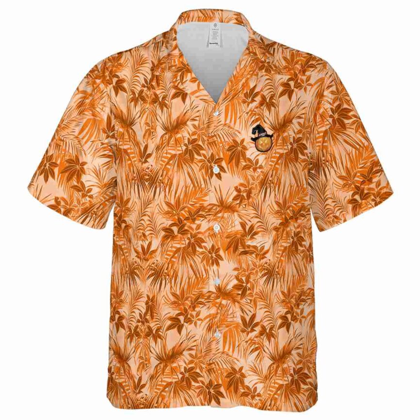 Halloween Foliage Print Hawaiian Shirt Fashion forward