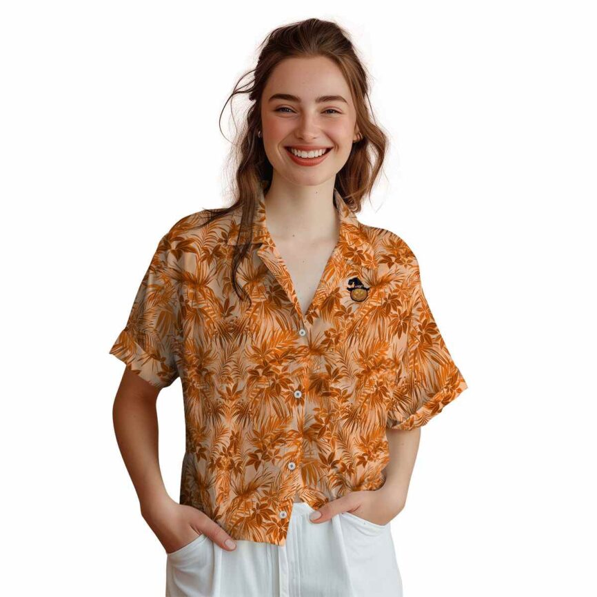 Halloween Foliage Print Hawaiian Shirt Top rated