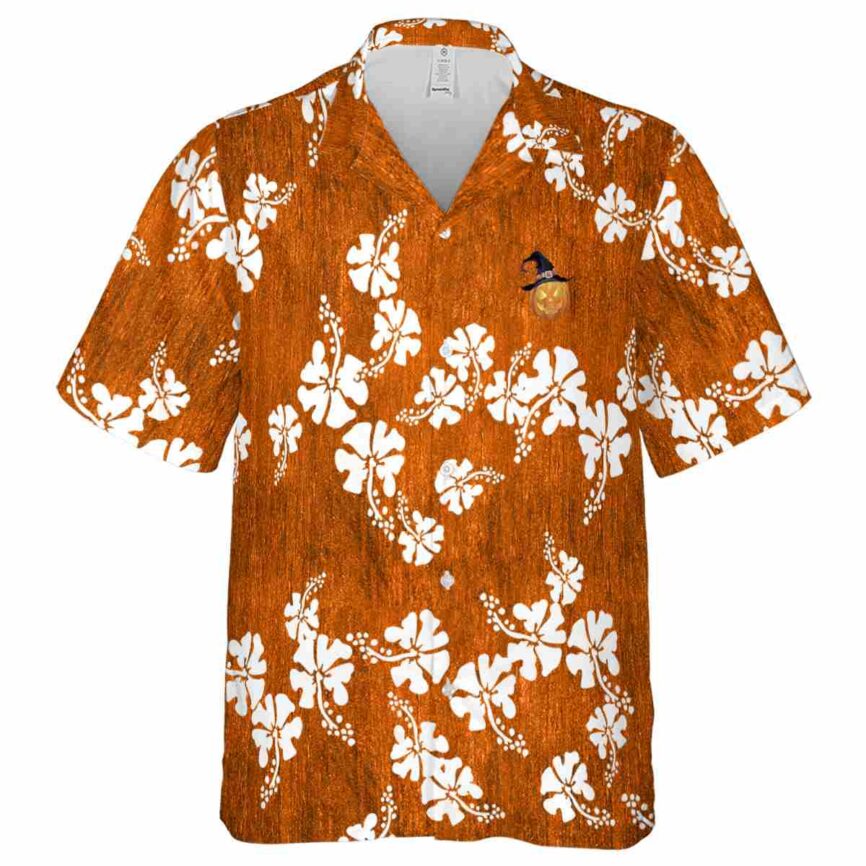 Halloween Hibiscus Blossom Hawaiian Shirt Fashion forward