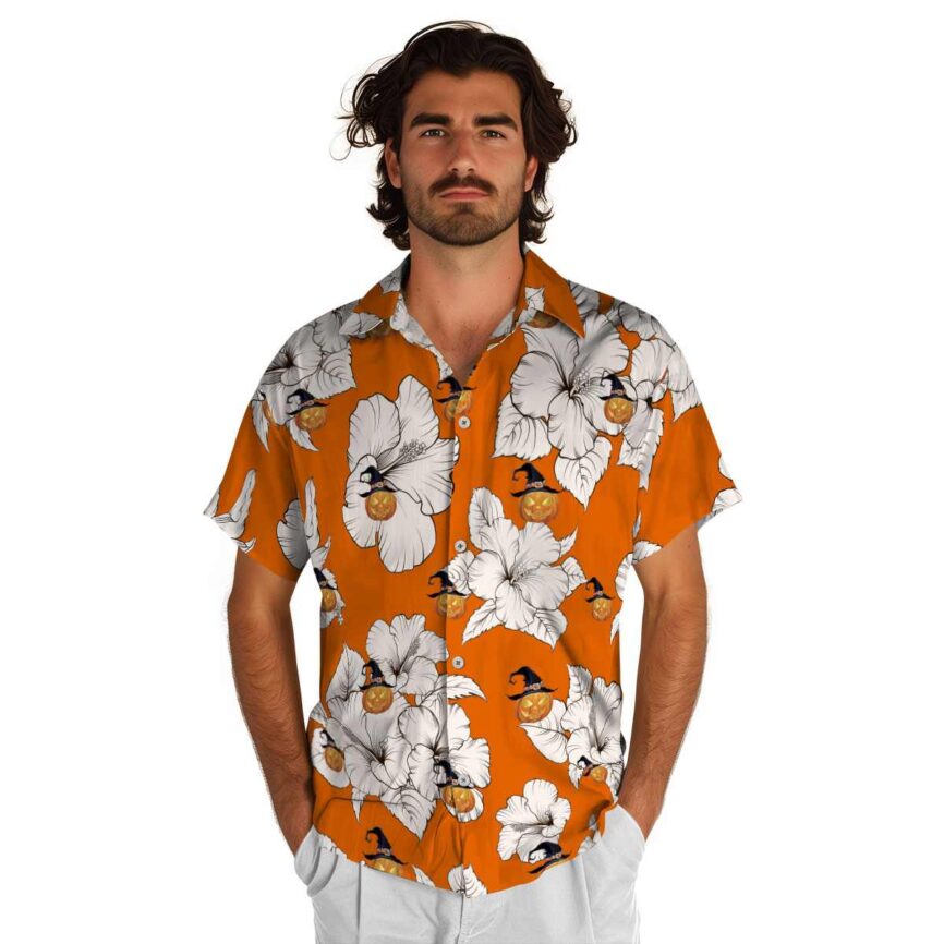 Halloween Hibiscus Flower Hawaiian Shirt New Arrival