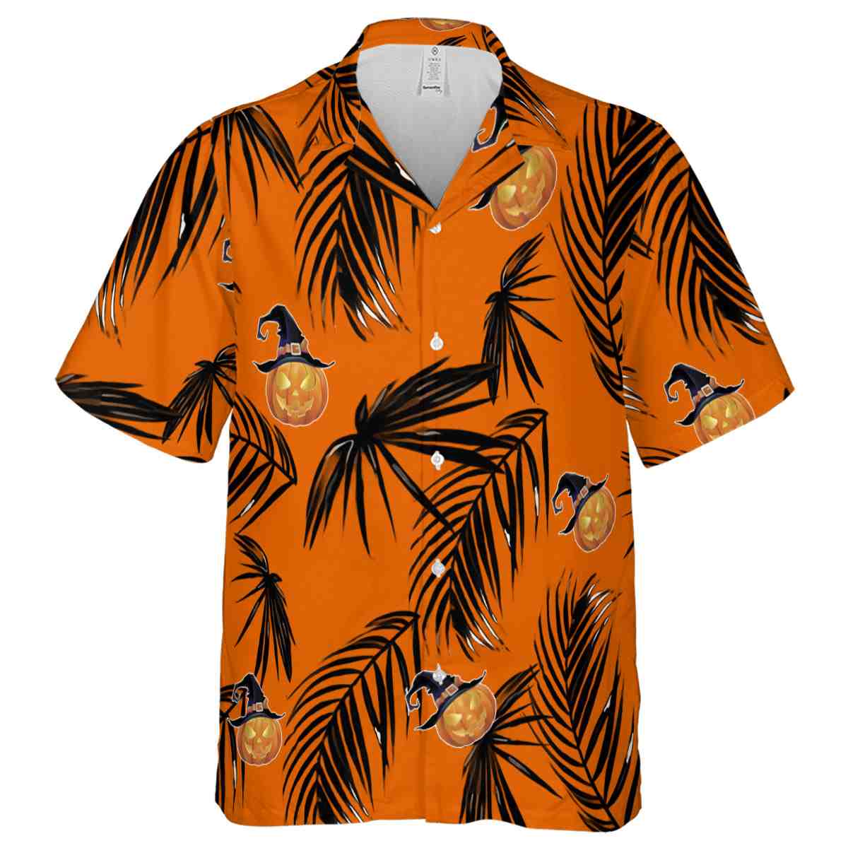 Halloween Monochrome Palm Hawaiian Shirt Fashion forward Halloween Monochrome Palm Hawaiian Shirt Fashion forward