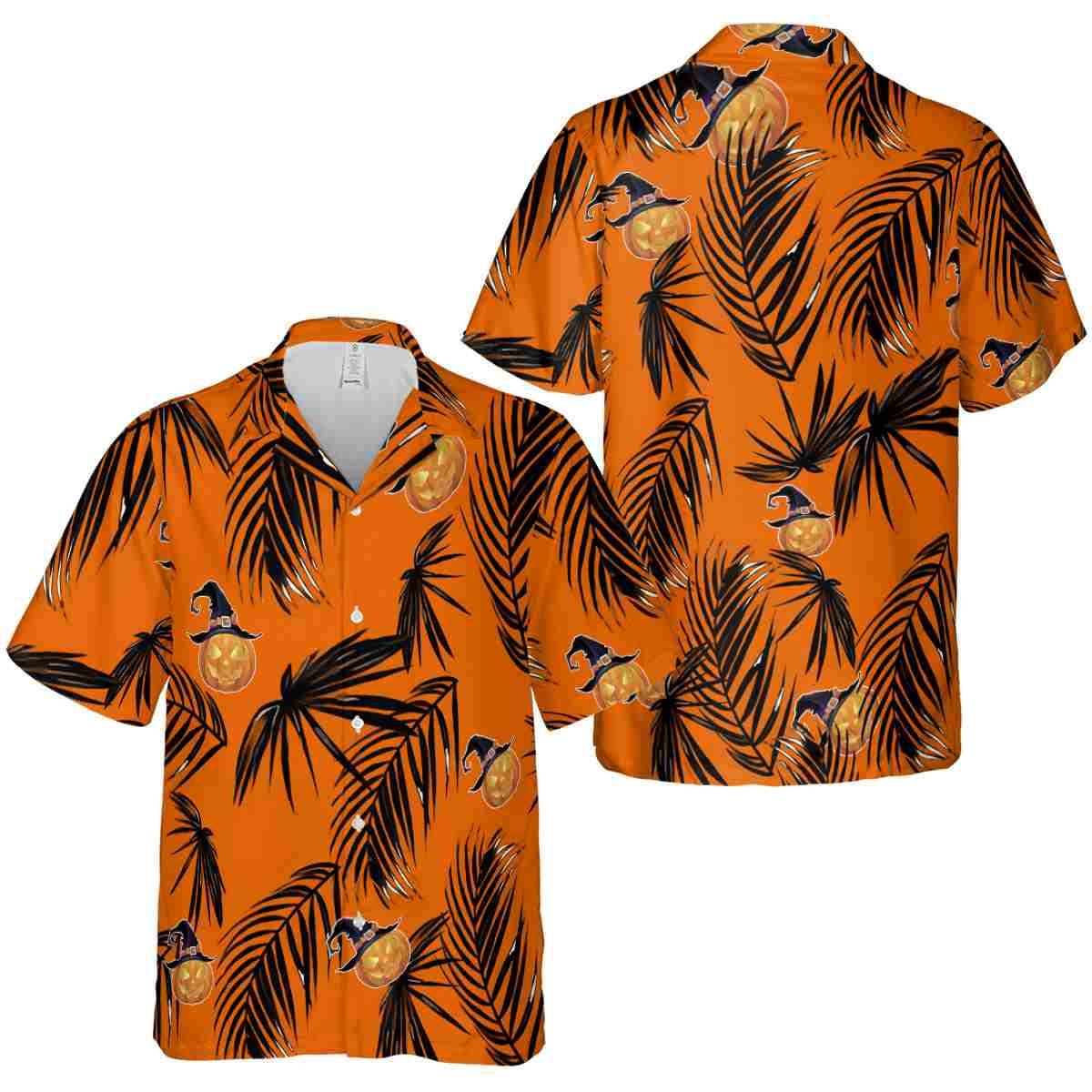 Halloween Monochrome Palm Hawaiian Shirt Premium grade Halloween Monochrome Palm Hawaiian Shirt Premium grade