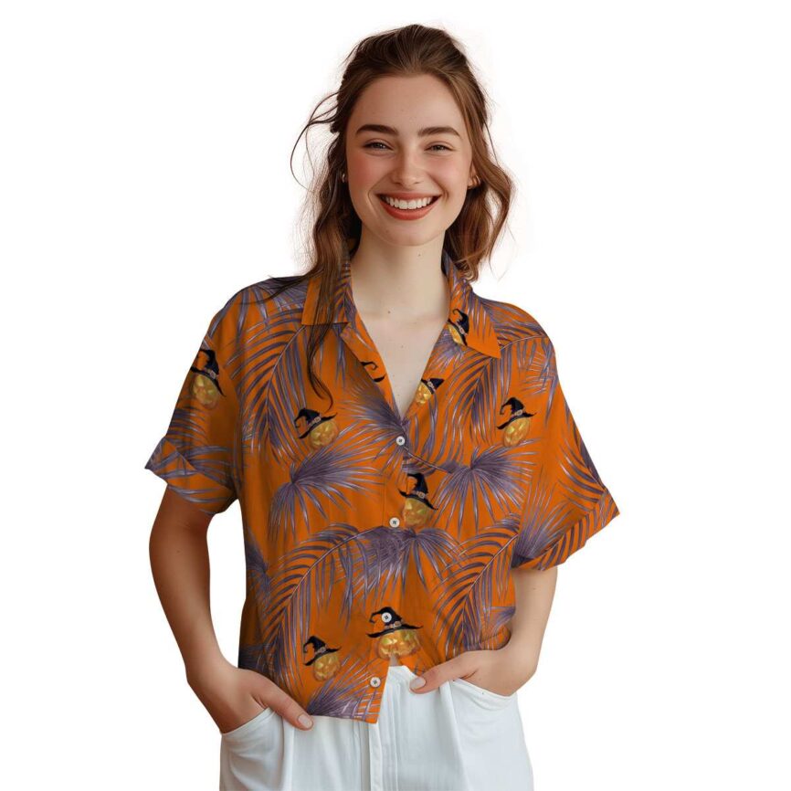 Halloween Palm Frond Hawaiian Shirt Top rated