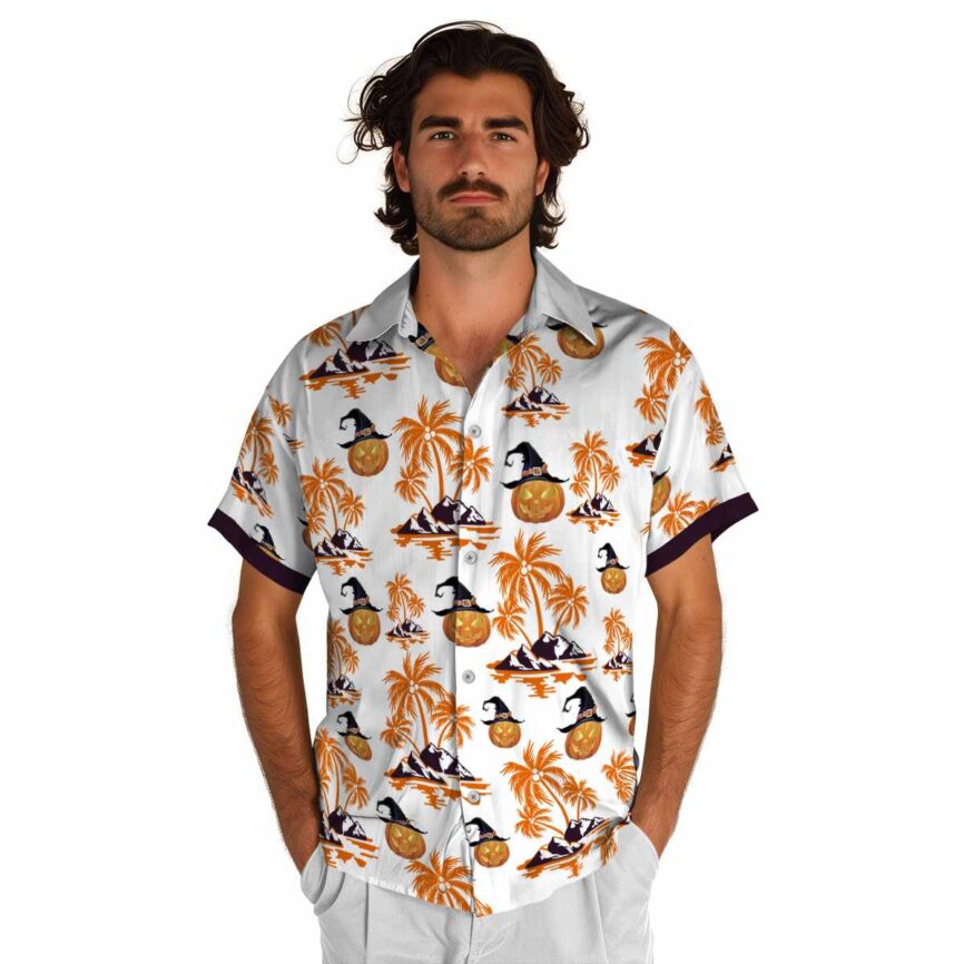 Halloween Palm Island Graphic Hawaiian Shirt New Arrival