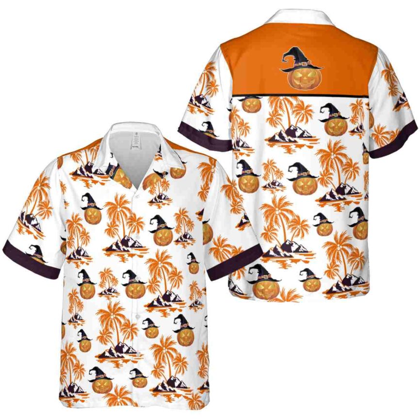Halloween Palm Island Graphic Hawaiian Shirt Premium grade