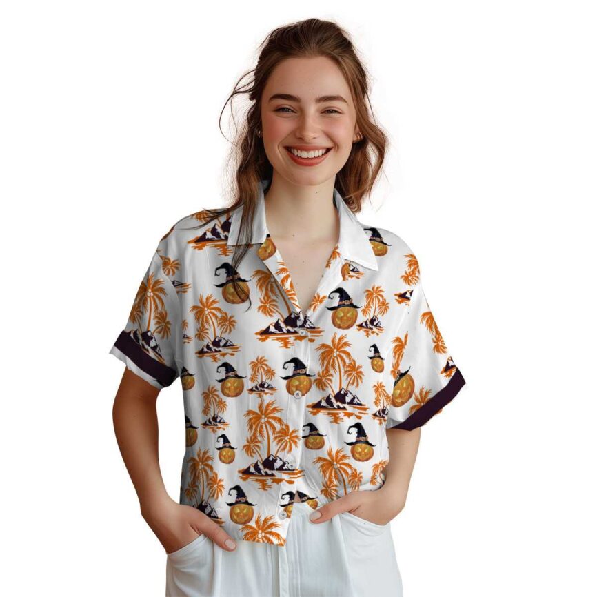 Halloween Palm Island Graphic Hawaiian Shirt Top rated