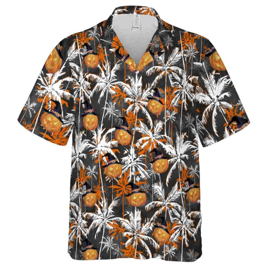 Halloween Palm Themed Hawaiian Shirt Fashion forward