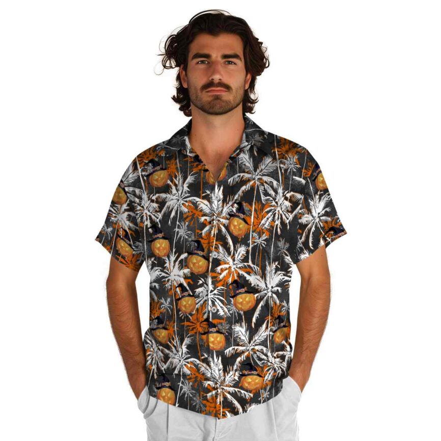 Halloween Palm Themed Hawaiian Shirt New Arrival